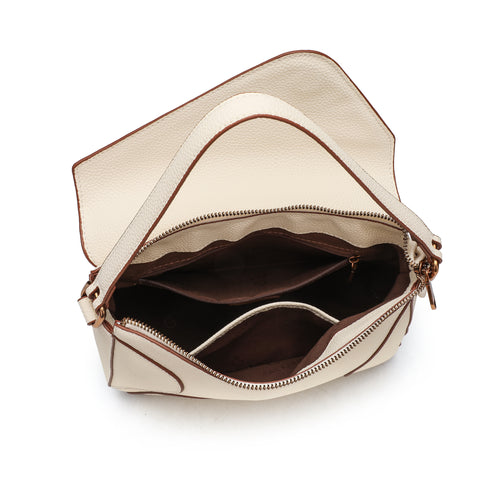 Puzzle Crossbody Bag - White